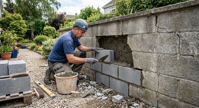 Block Wall Repair in Bismarck, ND