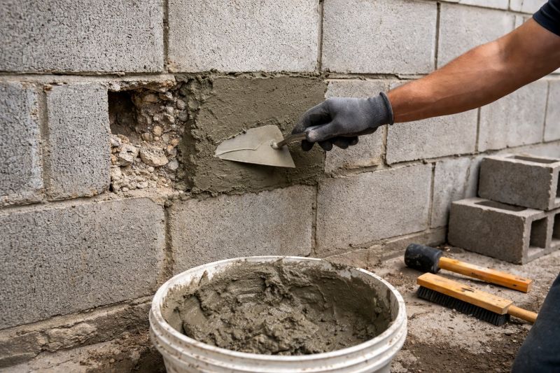 Block Wall Repair in Menoken, ND