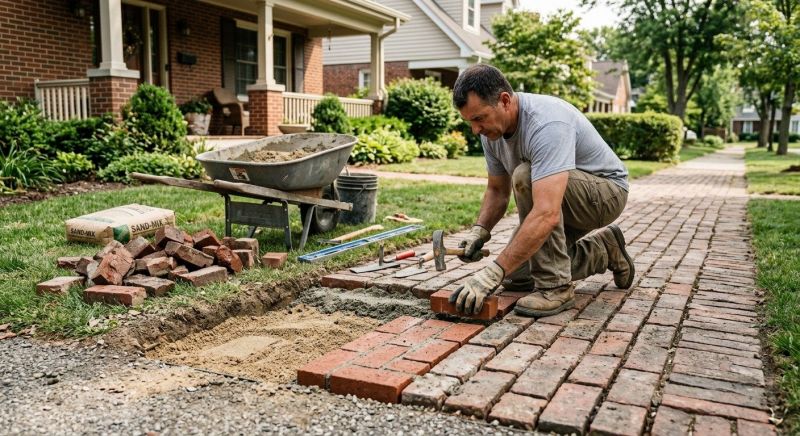Brick Flatwork Repair in Bismarck, ND
