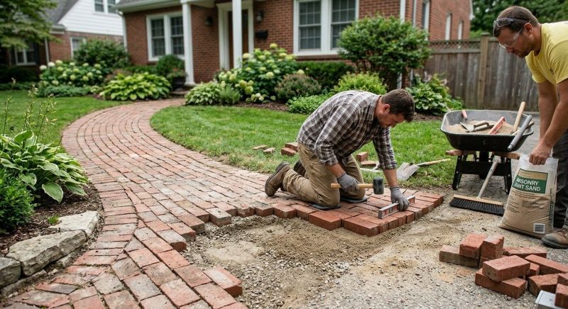 Brick Flatwork Repair in Menoken, ND