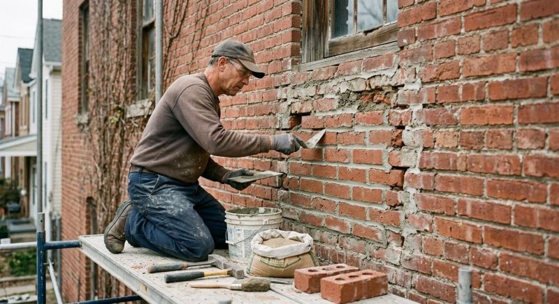 Brick Repair in Menoken, ND