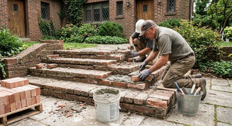 Brick Stairs Repair in Bismarck, ND