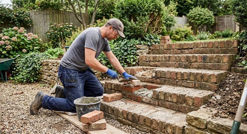Brick Stairs Repair in Bismarck, ND