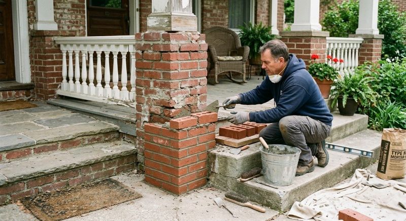 Brick Stairs Repair in Bismarck, ND