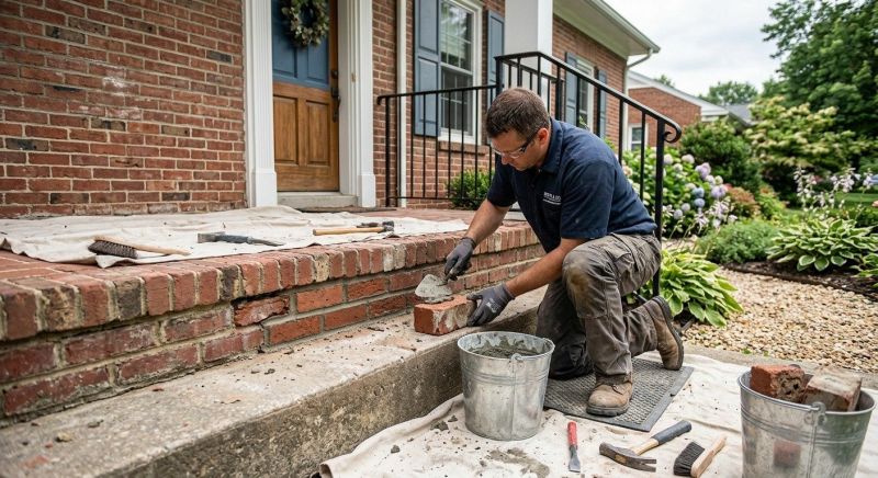 Brick Stairs Repair in Bismarck, ND