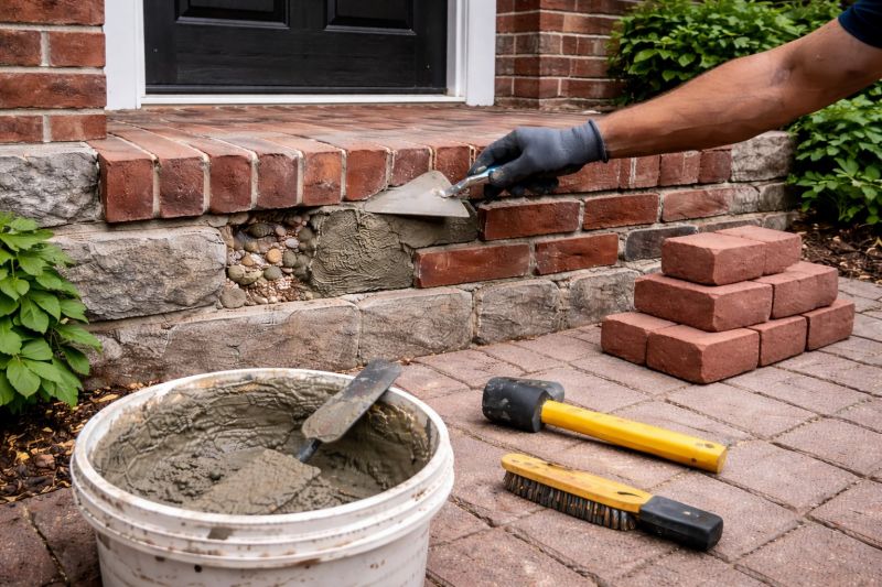 Brick Steps Repair in Bismarck, ND