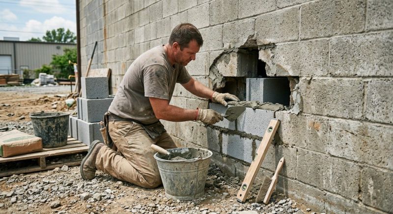 Cement Block Repair in Bismarck, ND