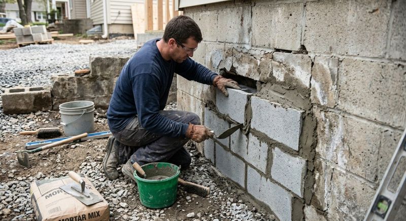 Concrete Block Repair in Bismarck, ND