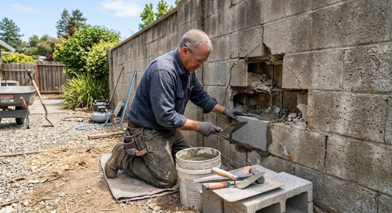 Concrete Block Repair in Mandan, ND