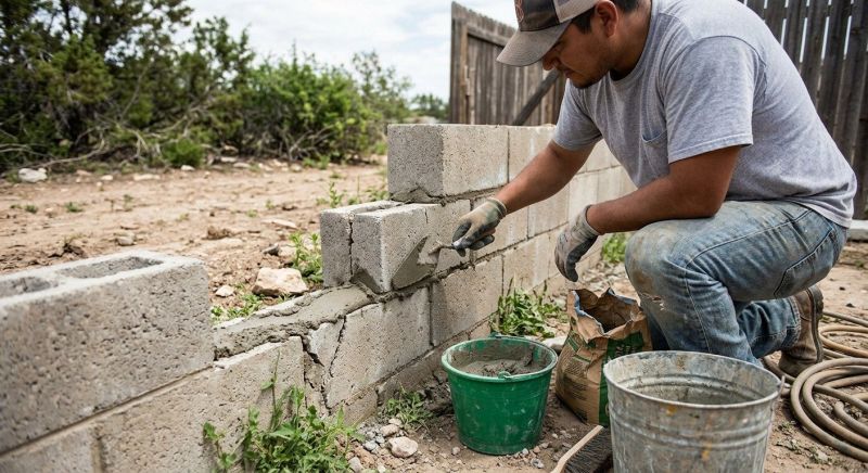 Concrete Block Repair in Menoken, ND