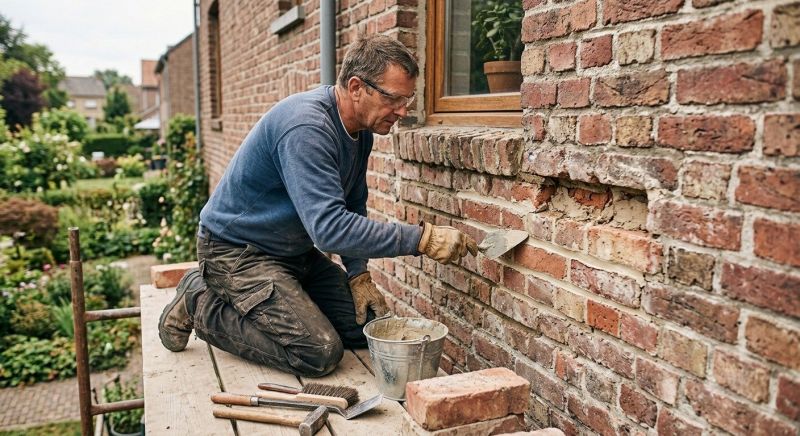 Porch Brick Repair in Bismarck, ND