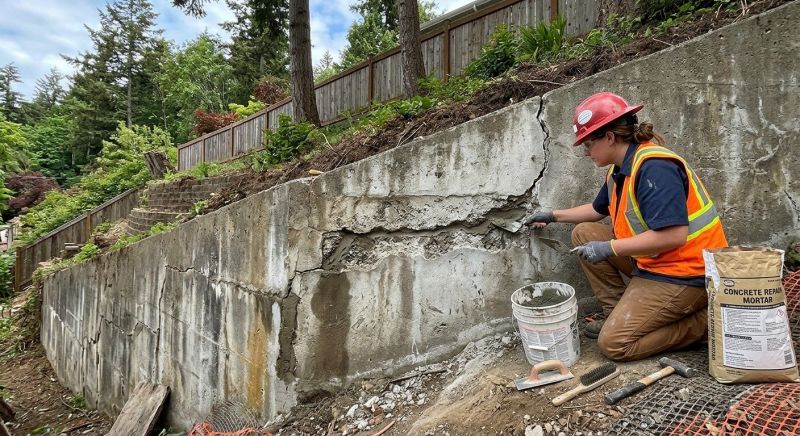 Retaining Wall Repair in Menoken, ND