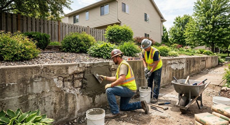 Rock Wall Repair in Bismarck, ND