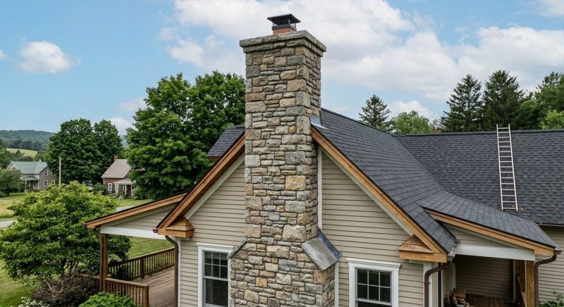 Stone Chimney Installation in Bismarck, ND