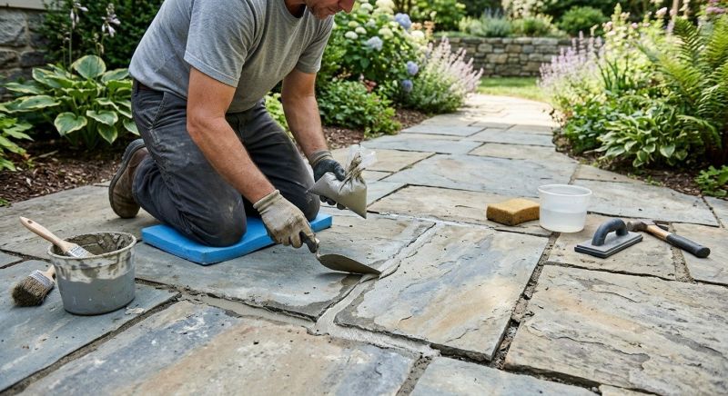 Stone Walkway Repair in Bismarck, ND