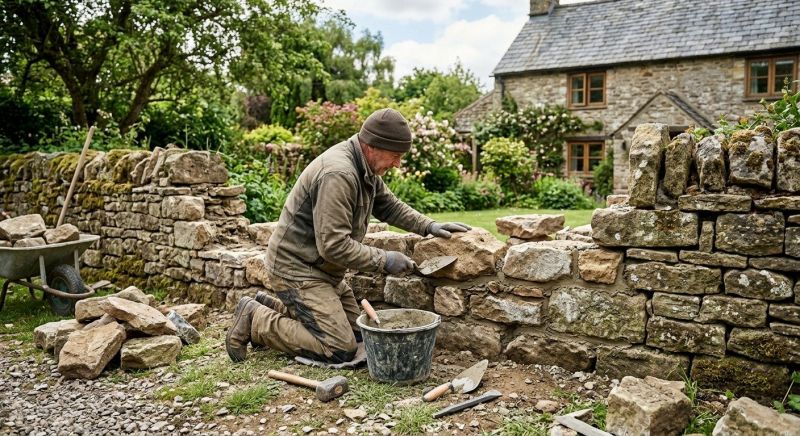 Stone Wall Repair in Bismarck, ND