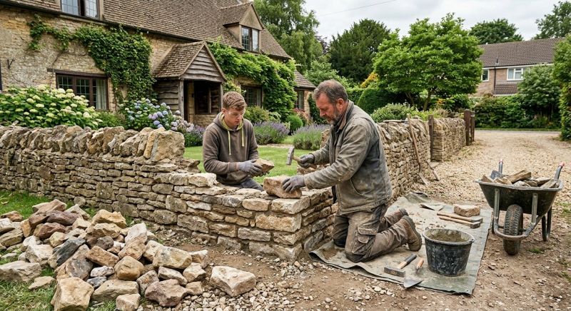 Stone Wall Repair in Mandan, ND