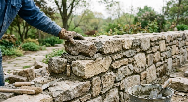 Stone Masonry Installation in Menoken, ND